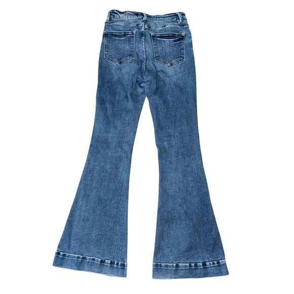 Vervet Harper Trouser Flare Jeans Size 28 High rise stretch - Picture 9 of 9